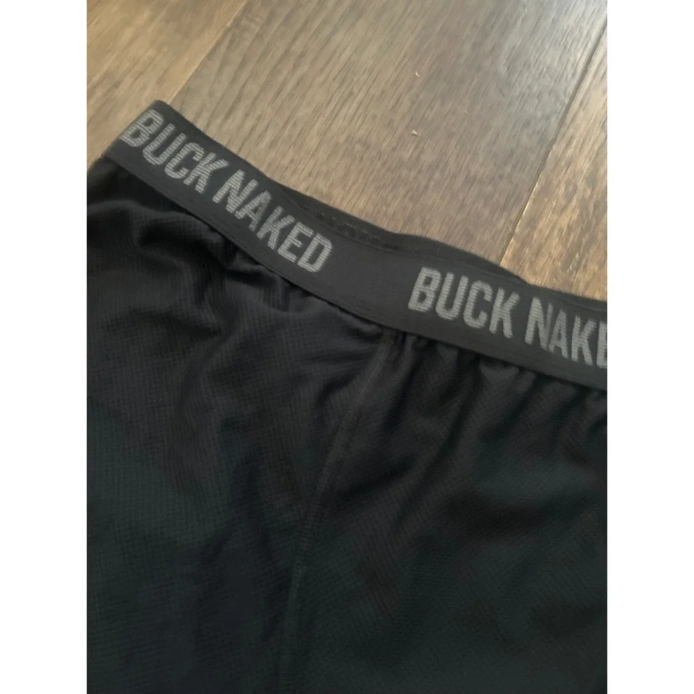 Duluth Trading Co Buck Naked Performance Boxer Briefs Mens Large Black Mesh